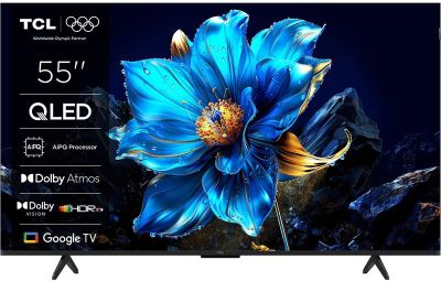 TCL Телевізор 55" QLED 4K 60Hz Smart Google TV Black