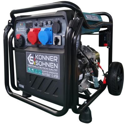 Генератор інверторний бензиновий Konner&amp;Sohnen KS 8100iE 1/3 ATSR 230/400В 8/8.5кВт АВР(ATS) електро