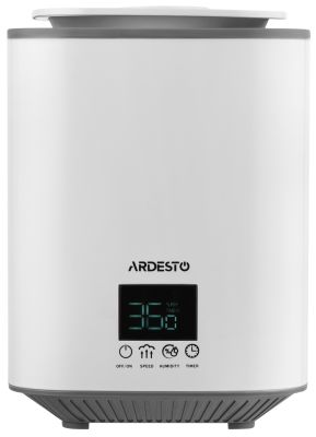Зволожувач повітря ARDESTO USH-H-26W ультразвуковий, 25м2, 3.1л, 250мл/г, електр. кер-ння, верх. зал