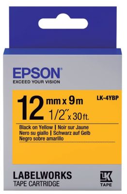 Картридж зі стрічкою Epson LK4YBP принтерів LW-300/LW-400/LW-400VP/LW-600P/LW-700/LW-Z710/LW-900P/LW