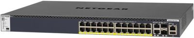 NETGEAR Комутатор M4300-28G-POE+ (GSM4328PB) 24x1GE PoE+, 2x10GE, 2xSFP+, керований L3 з можливістю