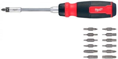 Викрутка Milwaukee, 27 насадок, руків'я двокомпонентне, Hex, PH, SL, PZ, Torx, сталь CrV