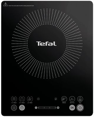 Плитка настільна Tefal індукційна Everyday Slim, конфорок - 1 на 2.1кВт, керування - сенсорне, прогр