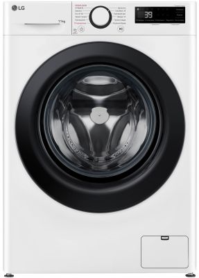 Пральна машина LG фронтальна, 11кг, 1400, A, 57см, дисплей, пара, інвертор, білий