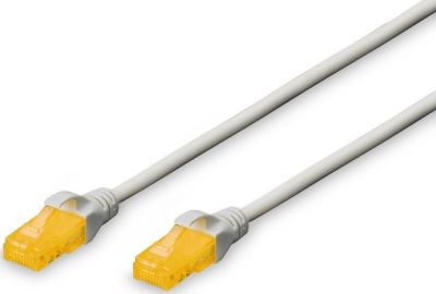 Патч-корд DIGITUS САТ 6A U-UTP, 2м, AWG 26/7, Cu, LSZH, сірий