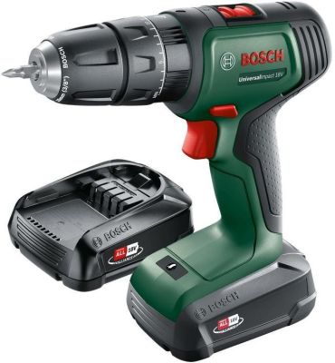 Шурупокрут-дриль акумуляторний Bosch UniversalImpact 18В 2х1.5А·год 20Нм 0-440·0-1450об/хв кейс ЗП 1