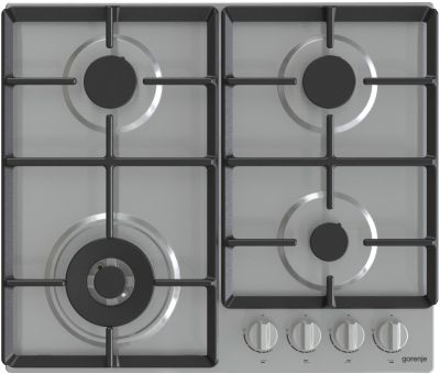 Варильна поверхня Gorenje газова, 60см, чавун, нерж