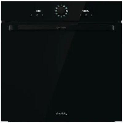 Духова шафа Gorenje електрична, 77л, A, пара, дисплей, макс.темпер.-300, чорний