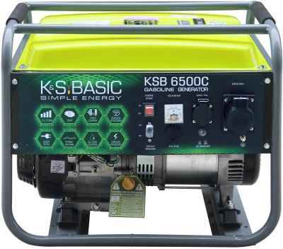 Генератор бензиновий Konner&amp;Sohnen Basic KSB 6500C, 230В, 5.5кВт, ручний стартер, 66.6кг