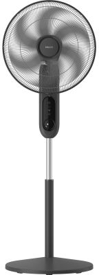 Вентилятор Philips підлоговий Series 1001, 45см, 47Вт, пульт ДК, опора кругла, ароматерапія, чорний