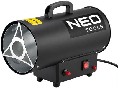 Теплова гармата газова Neo Tools, 15кВт, 110м2, 320м3/год, чорний, 4.34кг