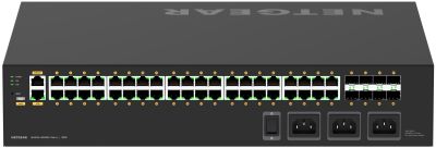 Комутатор NETGEAR M4250-40G8XF-PoE++ (GSM4248UX), 40x1GE Ultra90 PoE++ (2880Вт), 8xSFP+, AV Line кер