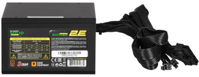 Блок живлення 2E GAMING Solid Power  (650W), >85%, 80+ Bronze, 120мм, 1xMB 24pin(20+4), 2xCPU 8pin(4