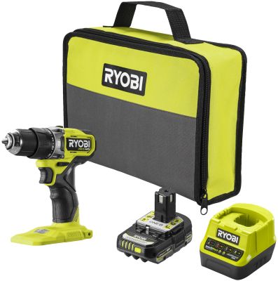 Шурупокрут-дриль акумуляторний Ryobi ONE+ HP RPD18C1-1C20G 18В 1х2А·год ЗП 60Нм 450·1700об/хв 0.95кг