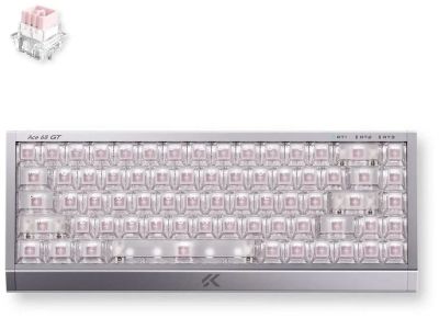 Клавіатура MCHOSE Ace 68 GT Hall Effect, Mount Tai Pink, 16K, USB-A, RGB, Aero Silver