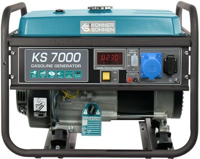 Генератор бензиновий Konner&amp;Sohnen KS 7000, 230В, 5.5кВт, ручний стартер, 69.2кг