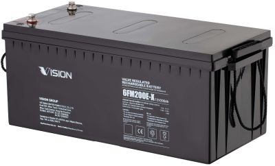 Акумуляторна батарея Vision FM, 12В, 200А•год, AGM