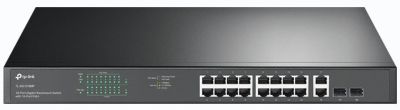 Комутатор TP-LINK TL-SG1218MP 16xGE (16xPoE), 2xSFP, 120Вт, Некерований