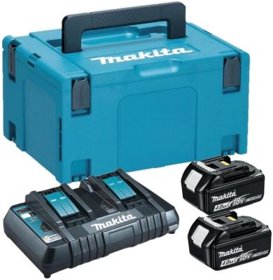 Набір акумулятора та зарядного пристрою Makita 197504-2 LXT BL1840 4х18В 4А·год ЗП DC18RD кейс Makpa