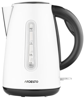Електрочайник ARDESTO 1.7л, Strix, метал, білий