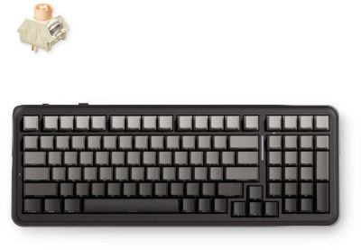 Клавіатура механічна MCHOSE K99 V3, Icy Creamsicle, USB-A/WL/BT, RGB, Black Gold