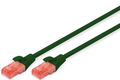 Патч-корд DIGITUS CAT 6 UTP, 2м, AWG 26/7, Cu, LSZH, зелений