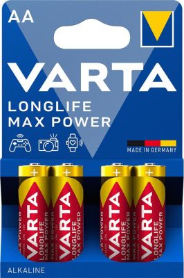 Батарейка Varta Longlife Max Power AA  блістер, 4 шт