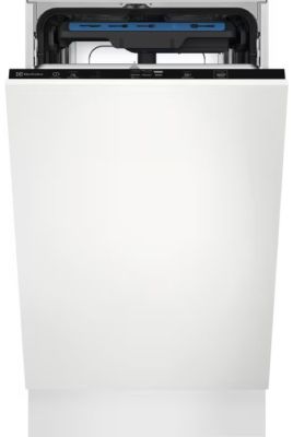 Посудомийна машина Electrolux вбудована, 10компл., Е, 45см, дисплей, інвертор, 3й кошик, чорний