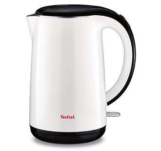 Електрочайник Tefal Safe to touch 1.7л, Strix, пластик, білий глянець