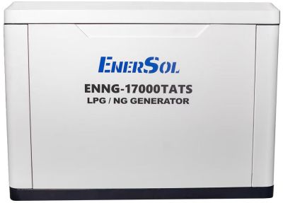 Генератор газовий EnerSol ENNG-17000SATS, LPG\NG, 400В, 15.0-17.0кВт, 3Фази, електростартер, АВР, 34