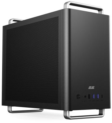 Корпус 2E Credo Mesh V300B-MH без БЖ, 2xUSB3.0, 1х USB 2.0, 1xUSB Type-C, 1x90мм, VGA 310мм, mATX, ч