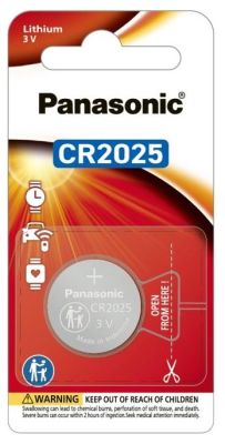 Батарейка Panasonic літієва CR2025 блістер, 1 шт.