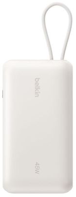 Акумулятор портативний літій-іонний Power Bank Belkin 20000мА·год, 45Вт, з інтегрованим кабелем USB-