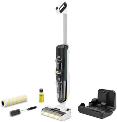 Пилосос karcher безпровідний FCV 4 Dry Extra, вологе прибирання, конт пил -0.45л, вода -0.75л, автон