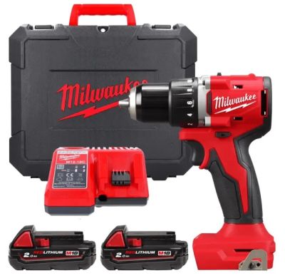 Шурупокрут-дриль акумуляторний Milwaukee M18 BLDDRC-202C 18В 2х2А·год 61Нм 0-1700об/хв ЗП М12-18 С к