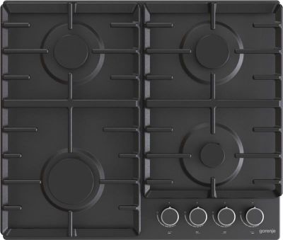 Варильна поверхня Gorenje газова, 60см, чавун, чорний