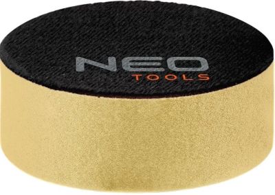 Диск полірувальний Neo Tools, губка м’яка, на липучці, 80x25мм