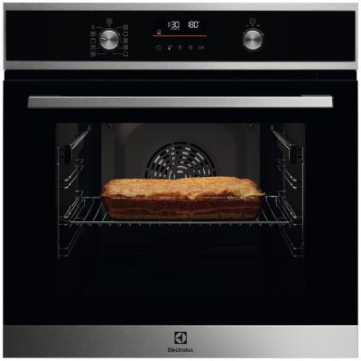 Духова шафа Electrolux електрична, 65л, A+, дисплей, конвекція, піроліз, телескопічні напрямні, чорн
