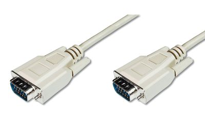 Кабель DIGITUS VGA (HDDB15M/M) 1.8м, білий