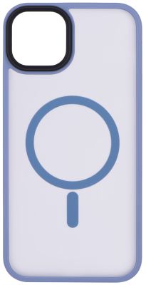 Чохол 2Е Basic для iPhone 15 Plus, Soft Touch MagSafe Cover, синій світлий