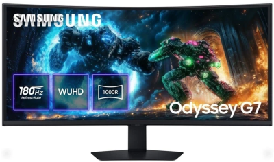 Монітор Samsung 40"Odyssey G7 G75F HDMI, DP, USB, VA, 5120x2160, 180Hz, 21:9, 1ms, CURVED