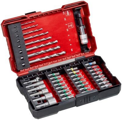 Набір біт і свердл по металу HSS Einhell L-Box KWB 39шт 0.43кг