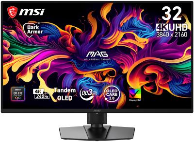 Монітор MSI 31.5" MAG 321UP QD-OLED-X24 2xHDMI, DP, USB-C, Audio, QD-OLED, 3840x2160, 240Hz, 0.03ms,