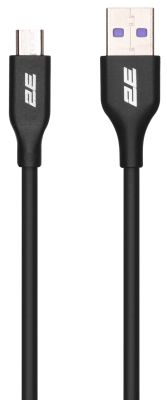 Кабель 2E USB-A > microUSB заряджання/синхронізації 10Вт, 1м, чорний
