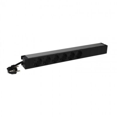 Пристрій розподілення електроживлення Legrand Rack PDU, 1U, 16А, (6) Schuko, кабель живлення 3м