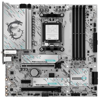 Материнcька плата MSI B850M GAMING PLUS WIFI sAM5 B850 4xDDR5 M.2 HDMI DP WiFi BT mATX