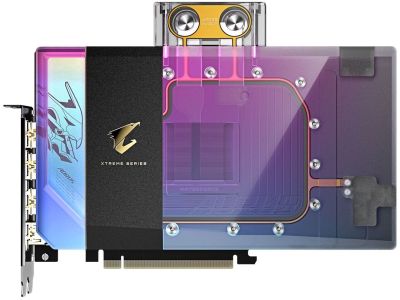 Gigabyte Відеокарта GeForce RTX 5090 32GB GDDR7 AORUS EXTREME Waterforce WB під систему водного охол