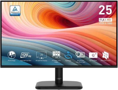 Монітор MSI 24.5" PRO MP251L-E2 D-Sub, HDMI, IPS, 120Hz, 1ms, sRGB 99%, AdaptiveSync