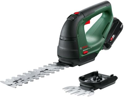 Ножиці для трави акумуляторні Bosch AdvancedShear 18V-10 + насадка кущоріз 10/20см крок різу 8мм 1xP