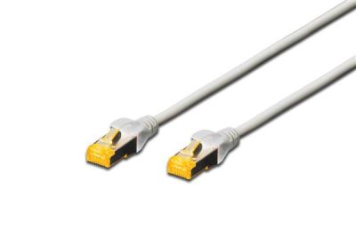 Патч-корд DIGITUS CAT 6a S-FTP, 5м, AWG 26/7, Cu, LSZH, сірий